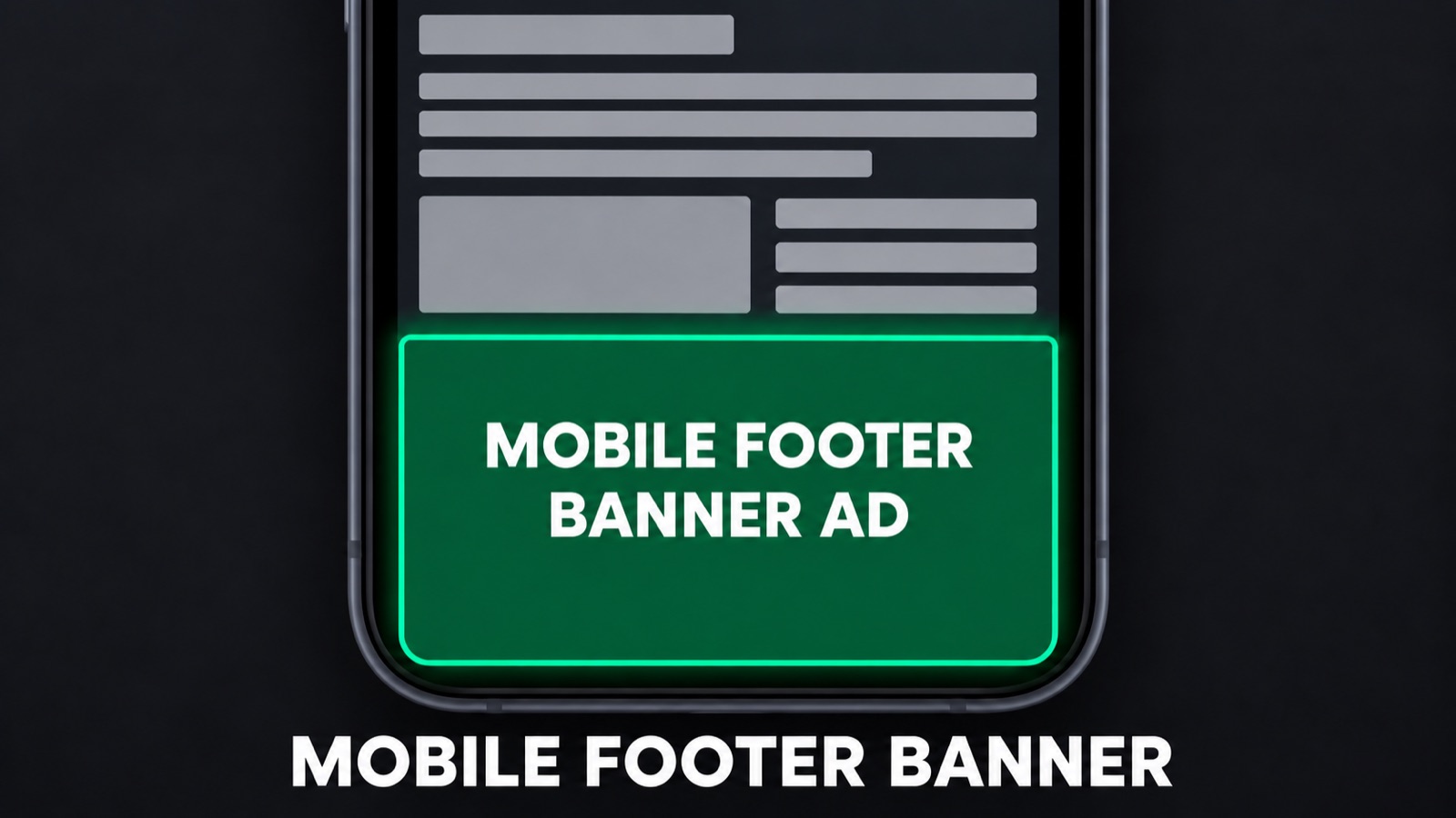 Example of Mobile Sticker Banner 300x100 advertising placement